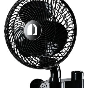 Ventilador Oscilante 20cm Cultivo Indoor Grow Estufa Estrutura Preto Pás Preto Diâmetro 20 cm Material das pás Plástico Quantidade de pás 3