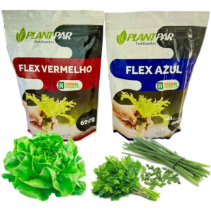 Solução Nutritiva Hidroponia 0,690kg Plantpar Linha Flex Azul Vermelho