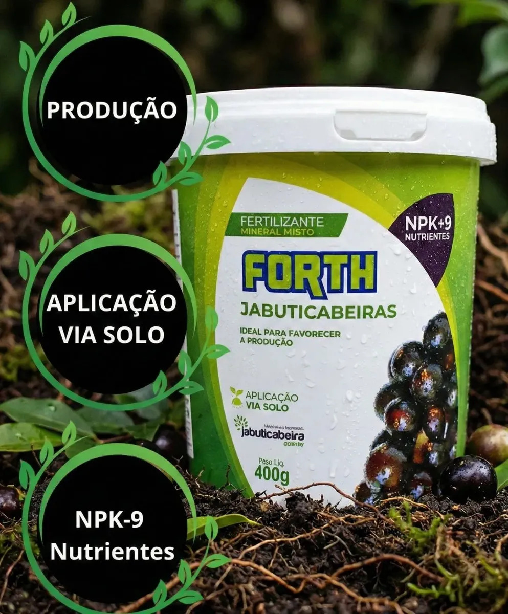 Adubo Forth Para Jabuticabeiras NPK, Farelado de 400g