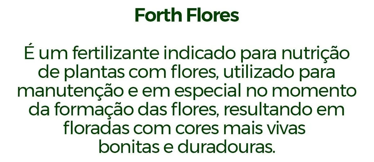 Fertilizante Adubo Forth Flores 400g