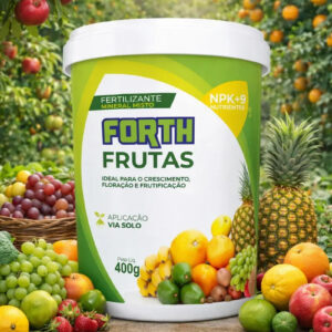 400g Fertilizante npk+9 nutrientes adubo mineral misto forth frutas