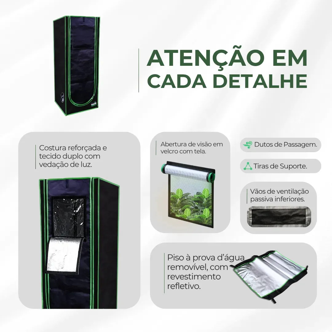 Estufa Master Plants 40x40x120 Preto