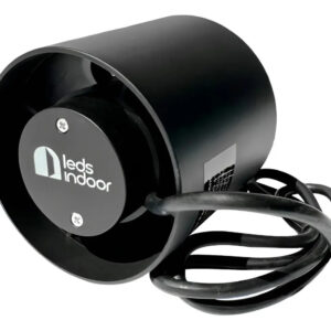Exaustor Leds Indoor 100mm Grow Cultivo Indoor Silencioso Cor Preto
