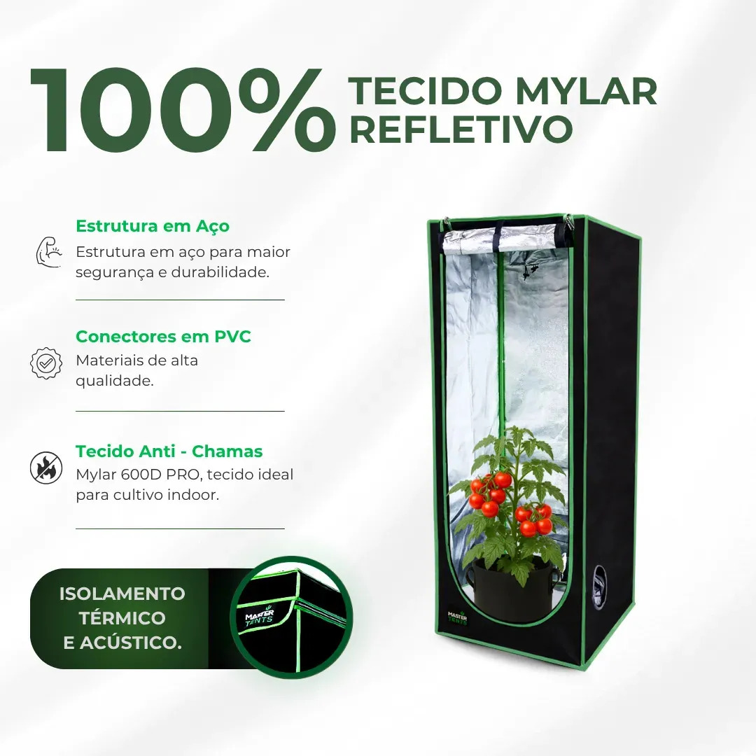 Estufa Master Plants 40x40x120 Preto