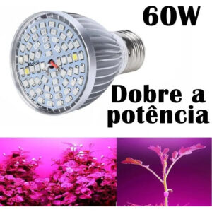 Lâmpada 60w Led Grow Full Spectrum Indoor Melhor