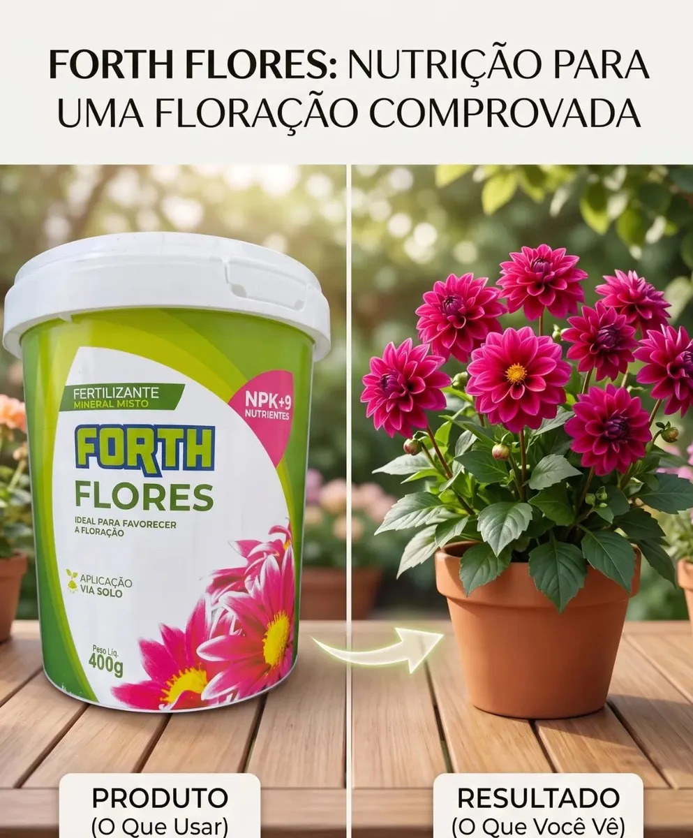 Fertilizante Adubo Forth Flores 400g