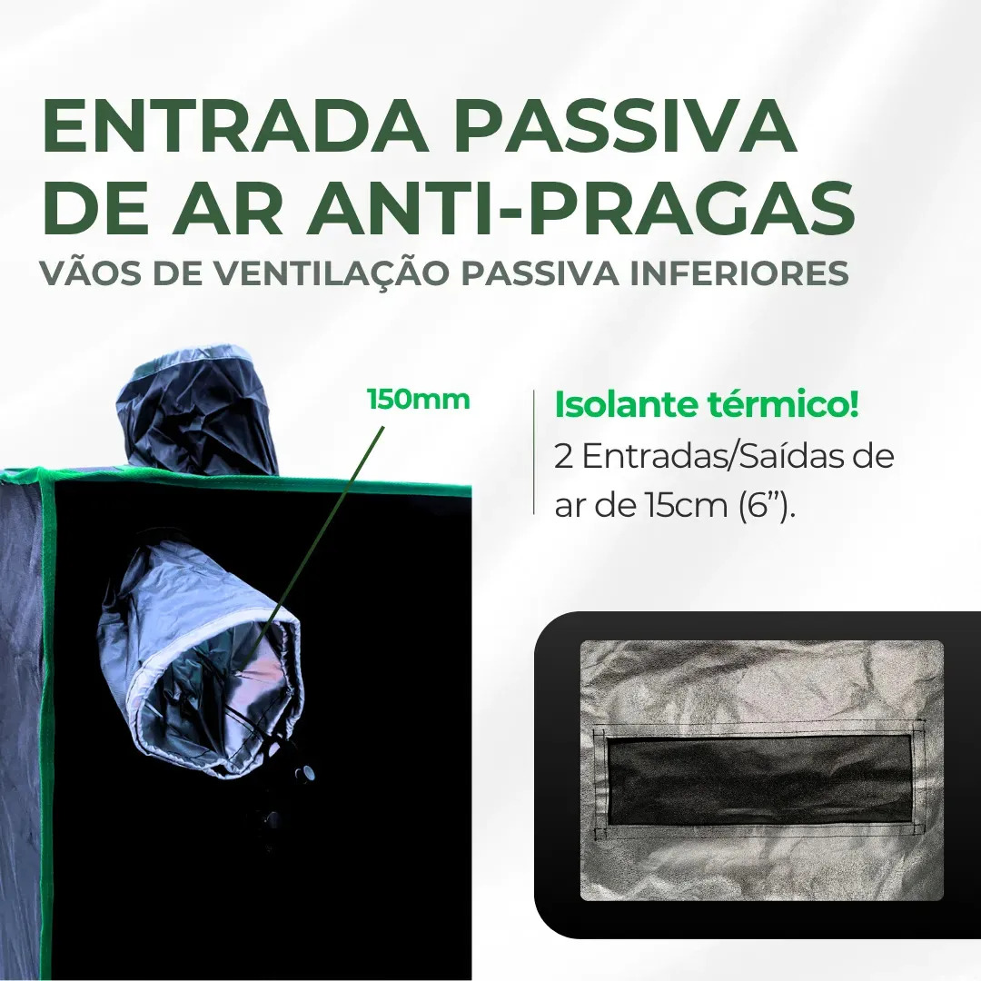 Estufa Master Plants 40x40x120 Preto