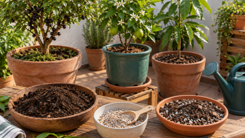 Qual adubo usar em plantas frutíferas cultivadas em vasos?