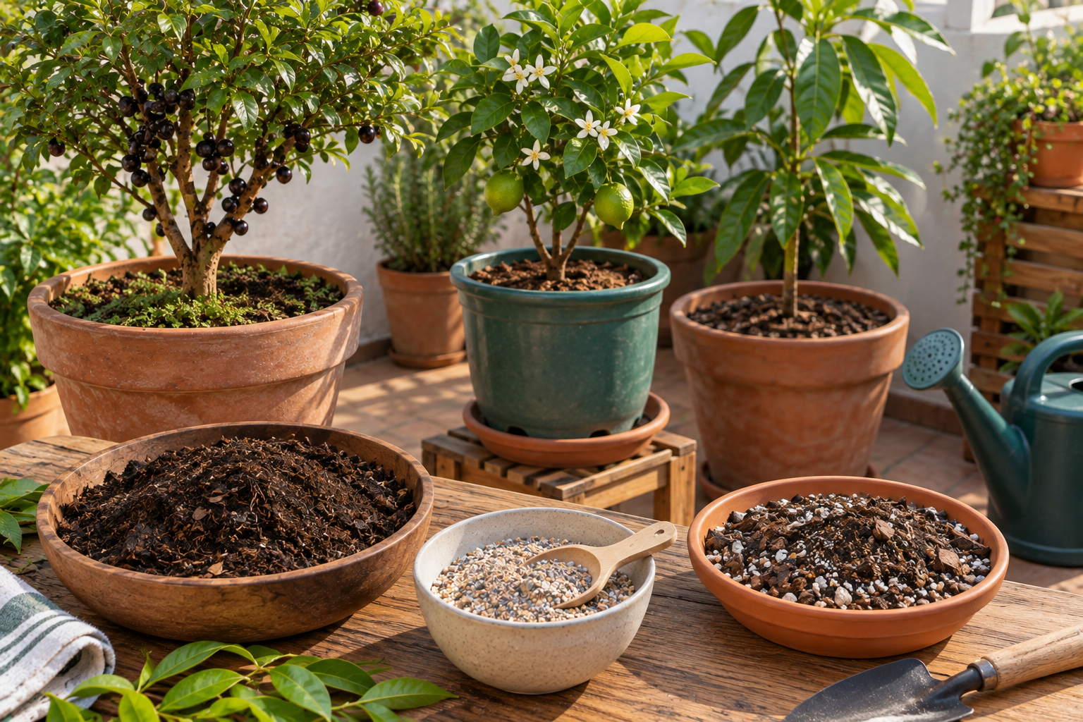Qual adubo usar em plantas frutíferas cultivadas em vasos?