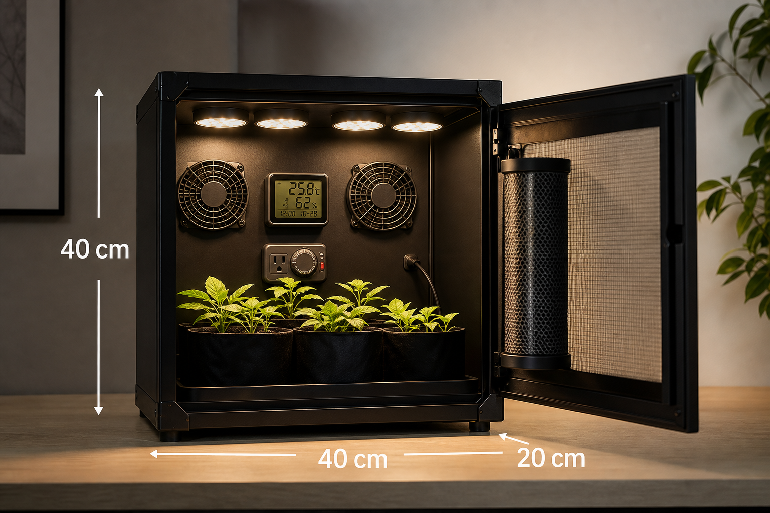 Estufa Indoor PC Grow 4 Lâmpadas 112W: vale a pena?