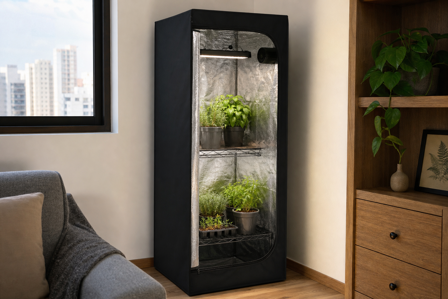 Estufa Master Plants 40x40x120 vale a pena? Review editorial para cultivo indoor compacto