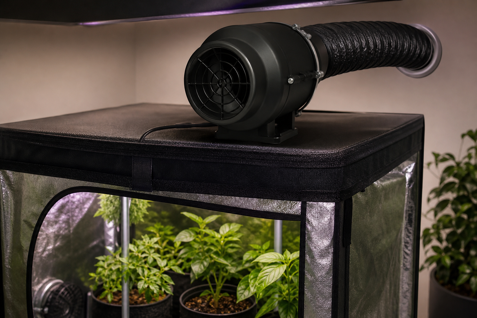 Exaustor Leds Indoor 100mm é bom para cultivo indoor?