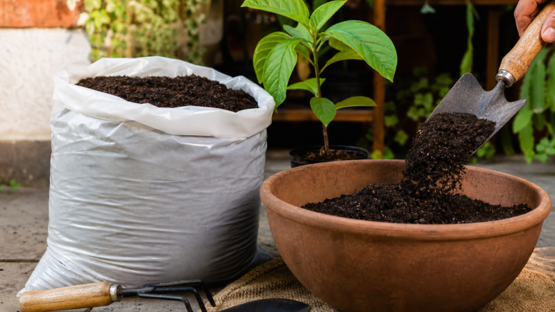 Terra vegetal adubada de 10 kg: serve para vasos, jardim e horta?